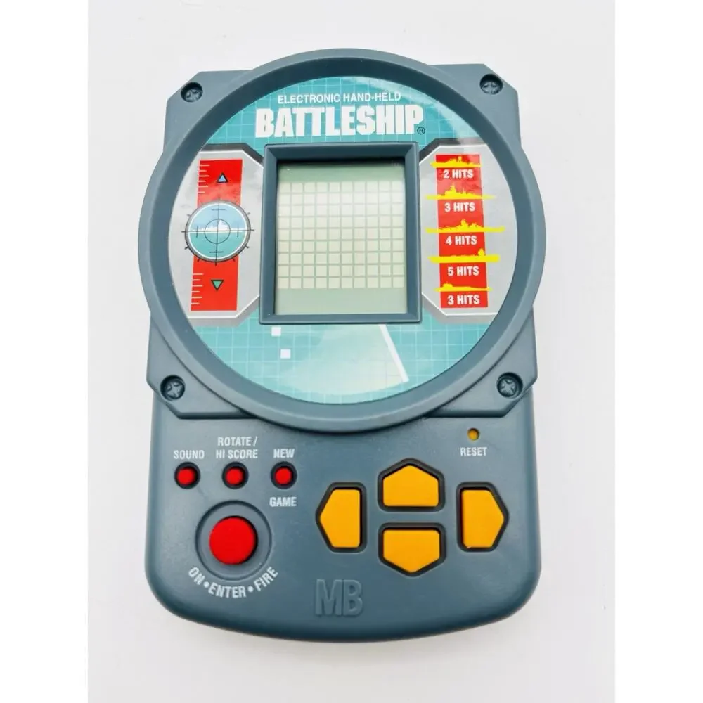 Battle Ship Electronic Handheld Game 1995 Milton Bradley Travel - Tested - Works